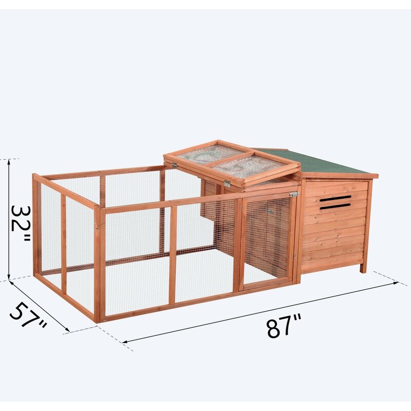 Archie & Oscar™ Auggie Chicken Coop with Chicken Run & Reviews